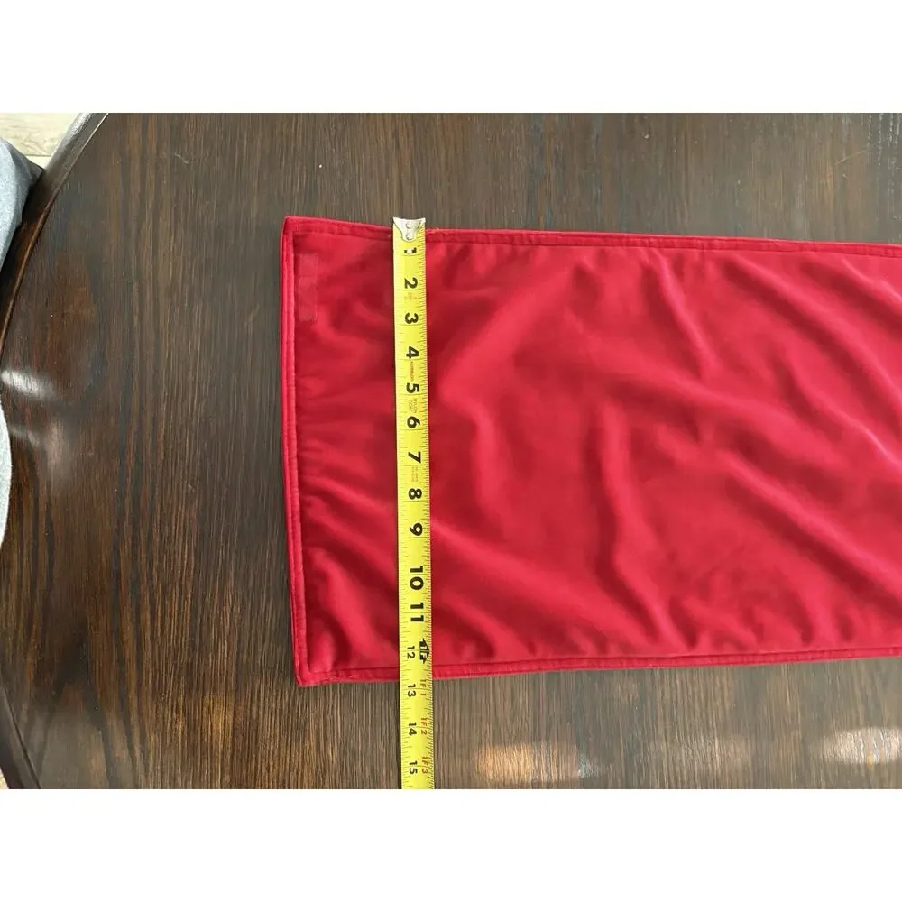 Red Velvet Table Runner 71”x13” Double sided